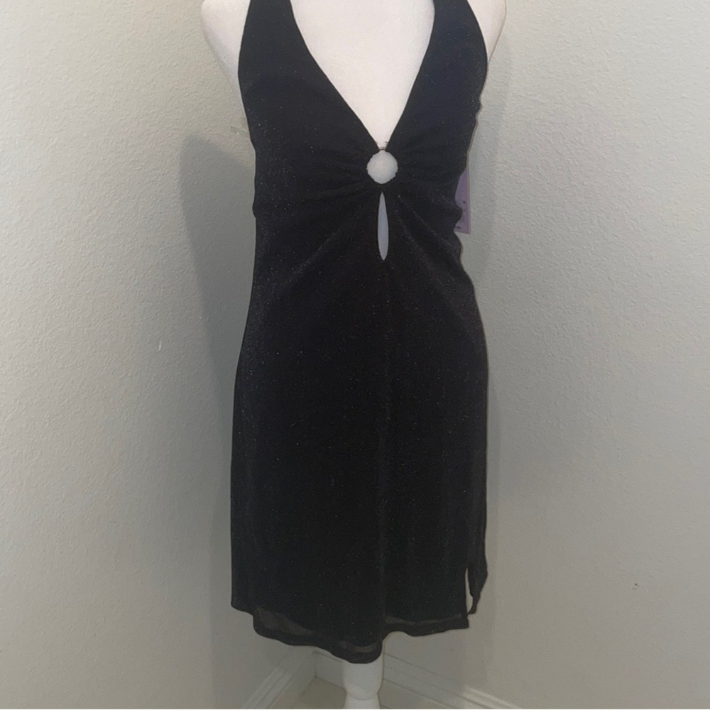 NWT WOMENS SPARKLE BLACK DRESS SIZE L LARGE WILD FABLE​​​​​​​​ - Picture 7 of 7